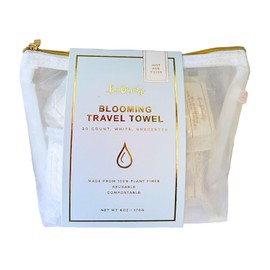 Bonblissity Compressed Face Towels, 20 pcs - 11.8 x 9.4" Compressed Towel Tablets for Travel, Reusable Portable Compact, Expandable Water-Activated Hand Washcloths, Mini Travel Essentials for Women