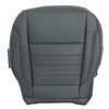 FZJDSD Black Driver Side Bottom Microfiber Leather Replacement Seat Cover