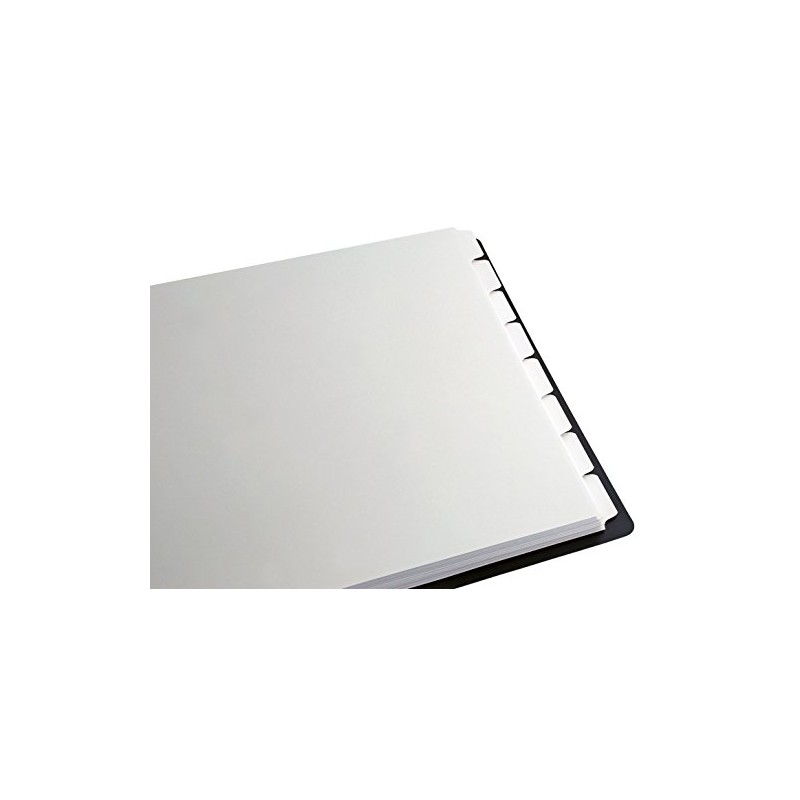 Ruby Paulina 11x17 Binder Dividers with Tabs - 8pc White