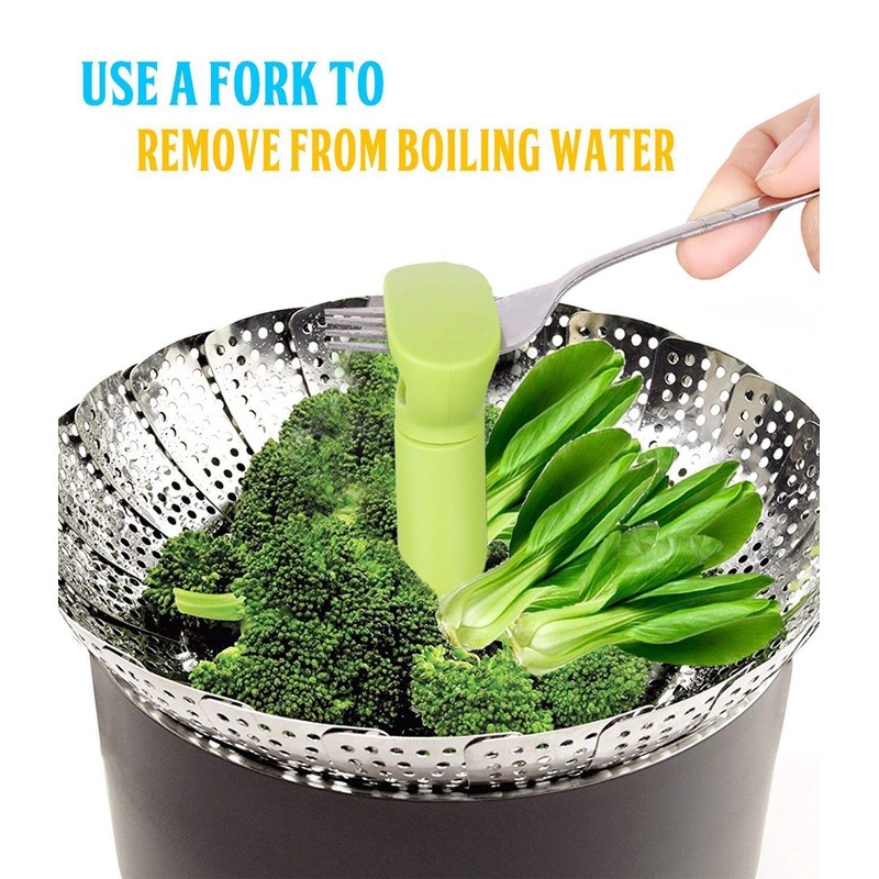 Consevisen Vegetable Steamer Basket for Cooking Food, Stainless Steel Veggie