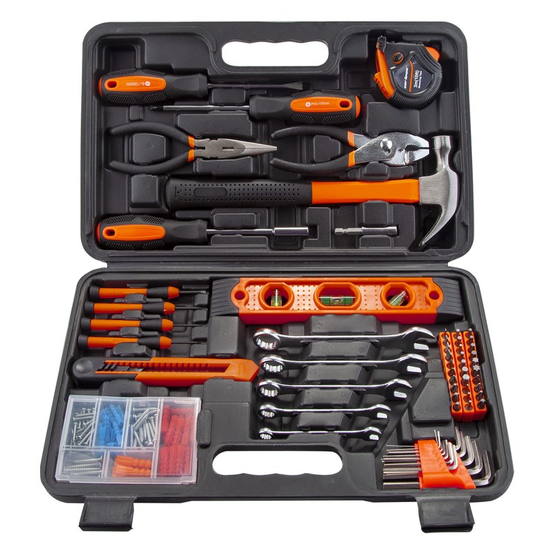 CARTMAN Tool Set General Hand Tool Kit with Plastic Toolbox