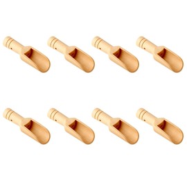 8pcs Mini Wooden Spoons，Mini Bamboo Spoons for Bath Salts, tea scoop, Washing Powder spoon，wooden candy spoon