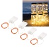 4pcs LED String Lights 5.3m 52pcs Lamp Beads Warm Lighting