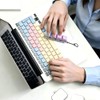 キーボード キーホルダー フィジェット 不安ストレス解消 4ボタン 指のおもちゃ 大人用 (2個入り-1)