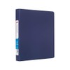 Staples Standard Non‑View Binder, 1" Round Ring, Blue, Durable 3‑Ring