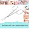 Multi-Purpose Nail Scissors Curved Stainless Steel Scissors for Eyebrows, Beard,