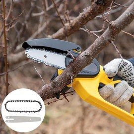 5 pcs 6 Inch Mini Chainsaw Chain Set, 37 Drive Links,Replacement Chains for Cordless Electric Portable Mini Chainsaw, Guide Saw Chain for All 6-inch Mini Chainsaws for Wood Branch Cutting