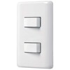 Volteck Basic PA-APDO-EB, Placa armada 1 interruptor sencillo y 1