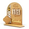 Ramadan Wooden Calendar, Eid Mubarak Advent Calendar, 30 Days Countdown