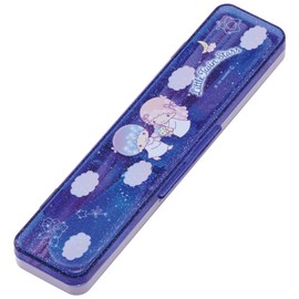 Skater CCS3SAAG-A Little Twin Stars Chopsticks & Spoon Set, 7.1 inches (18 cm), Nemurin Sanrio Antibacterial, For Adults, Made in Japan