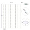 HOMELYLIFE Decorative String Lights 300 LED Fairy Curtain Lights USB