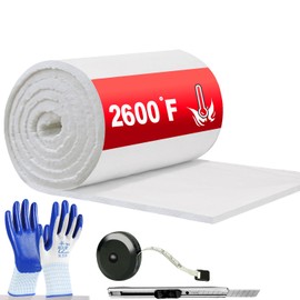 Ceramic Fiber Blanket - Ceramic Fiber Insulation, Rated to 2600F, Dishwasher Insulation Blanket, Oven Insulation, Ceramic Blanket, Ceramic Wool Fireproof Insulation (White/ 36 * 24 * 1 in)