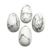 Neyisaa 4Pcs Mini Stone Egg Shaped Figurine, Polished Easter Eggs