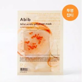 Abib 아비브 약산성 pH 시트 마스크 핏 글루타치온좀, 10매 Abib Low Acidic pH Sheet Mask Fit Glutathione Bubbles, 10 Sheets