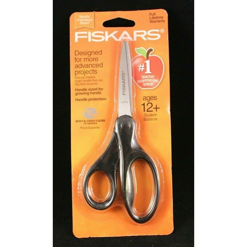 Fiskars 7" Safety School Scissors with Stainless Steel Pointed Tip