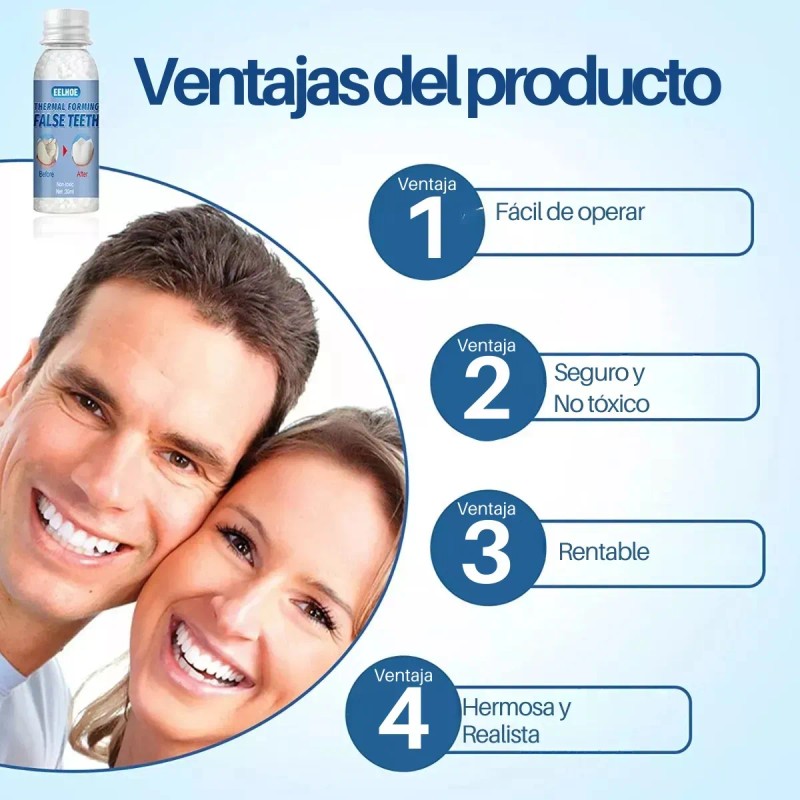 Perlas Reparación Dientes 30ml Granulos Postizos