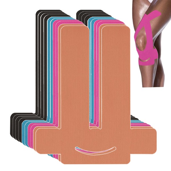 ANAMPION Kinesiotapes Vorgeschnitten for Knees,10Stück Wasserfestes kinesiotape für Knee Schmerzlinderung,Original