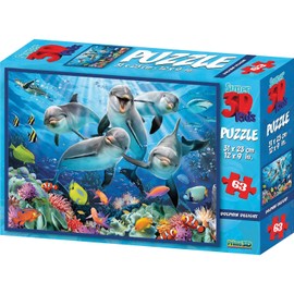 Philos 9031 3D Puzzle Game Kids, Pack of 63 Parts, Multi-Colour