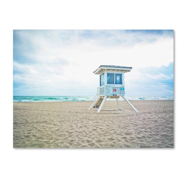 Florida Beach Chair 2 by Preston Hanging Art Piece, 35"x47" Canvas Wall Art