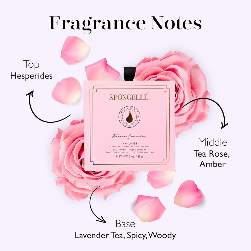 Esponja Exfoliante Corporal Wild Flower Buffer Con Gel De Ducha