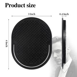 OUMASK 6 Pcs Palm Combs for Men, Soft Portable Pocket Brush, Massager Hair Brush, Shower Comb (Medium, Count, 6)