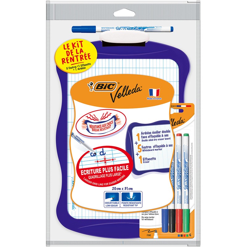 BIC Velleda Kit comprising 1 Slate 20 x 31 cm