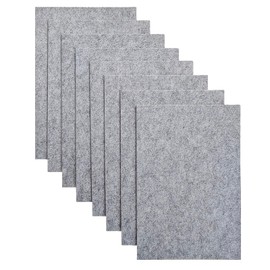 Jtnohx Stiff Felt, 2mm Thick Felt Sheets for Crafts, 20x30cm Hard Felt Fabric Squares for DIY Projects (Grey)