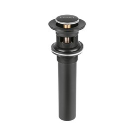 Foset CE-206M Contra 1-1/4", c/reb. push, latón, negro