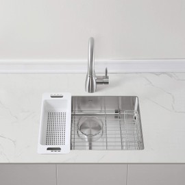 Modena ADA Undermount Kitchen Sink, 16-Gauge Stainless (23 by 18 by 6 Inch)