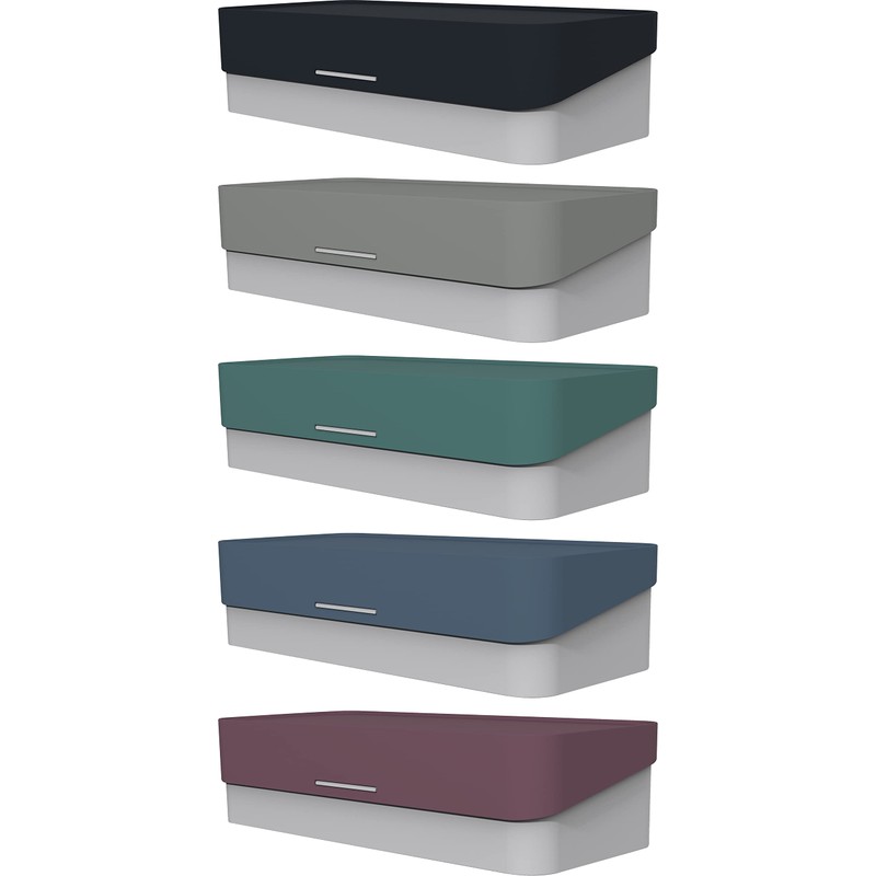 helit H6252582 Table Organiser "the Company", Desk Butler in Grey/Grey