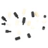 300pcs White and Black Nylon M3 Hex Standoff with M3