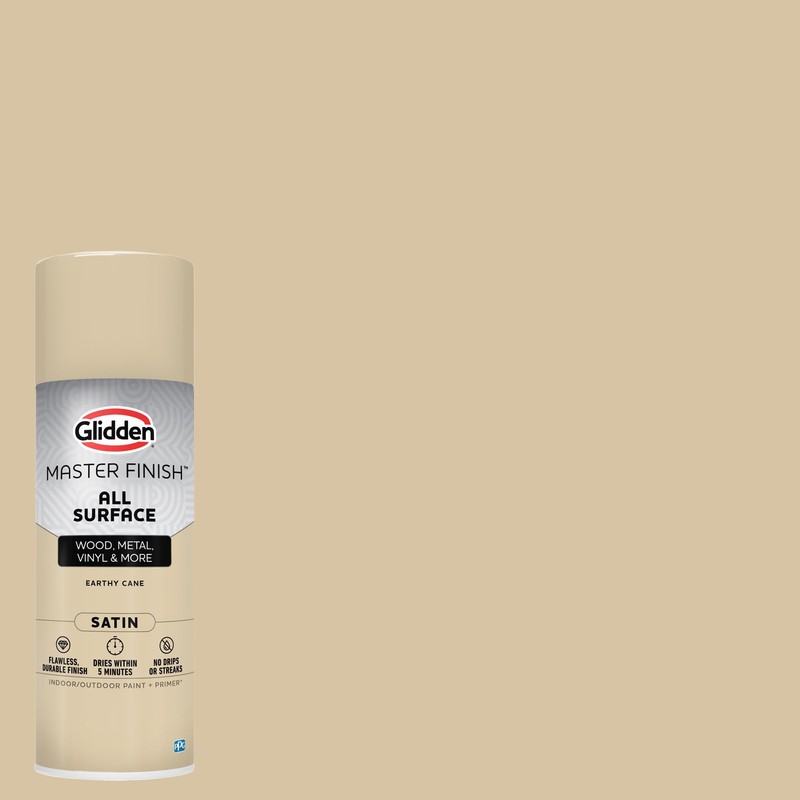Glidden Master Finish 12 oz. Satin Earthy Cane Interior/Exterior All