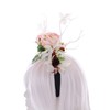 C-81 Headband with Colourful Artificial Flowers White Branches Forest Fairy