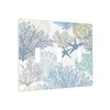 tulpock Nautical Beach Starfish Seashell Decorative Light Switch Cover Blue