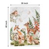 UNIQUE Woodland Ultra Soft Fleece Baby Blanket 30x40in, Cute Forest