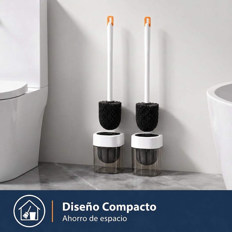 Cepillo para Inodoro BEBK FECT006 Pack de 2 Cerdas 360°
