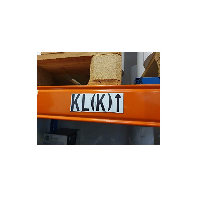 Magnetic Numbers or Letters on A4 Sheet for Metal Surfaces
