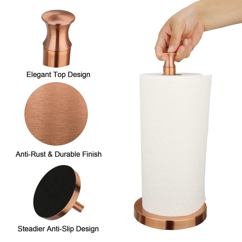 Paper Towel Holder Roll Dispenser Stand for Kitchen Countertop &