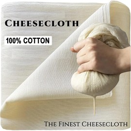 MDS, 4 Yard Cheesecloth Natural Unbleached 100% Cotton Ultra Fine Grade 90, 48” Wide (48 Sq Feet) for Cooking, Cheese Making, Basting, Canning, Straining, Steaming, Cleaning Multipurpose Fabric