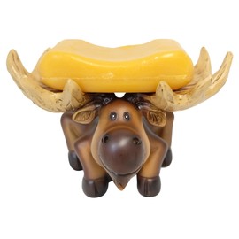 De Leon Collections Polyresin Whimsical Moose Bar Soap Dish/Soap Holder
