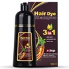 Dark Brown Hair Dye Shampoo 3 in 1, Gentle Formula