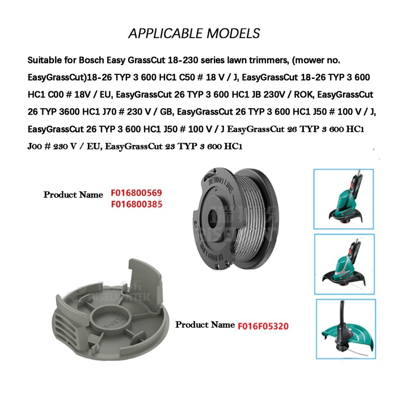 MOECSHSY 50019417 Trimmer Spool Cover Cap,Durable Spool Cap for Bosch