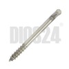 DIOS24 Pack of 25 Screw Hooks Straight L-Shape with Wood