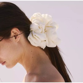 Free The People Kaxi Co. Chiffon Jumbo Scrunchie Free The People Cream Color