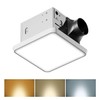 Fitop Bathroom Exhaust Fan with Light, 130 CFM & 1.5