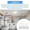 Tnitrib S97013576 Bathroom Fan Cover Grille for Broan NuTone Bathroom