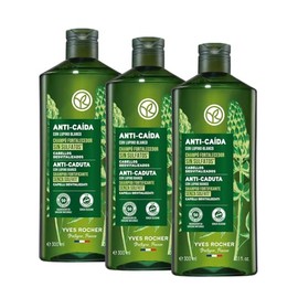 YVES ROCHER - Kit Shampoo Anticaída - sin Sulfatos con Lupino Blanco - 3 Piezas de 300 ml, Fortalece y Reduce la Caída