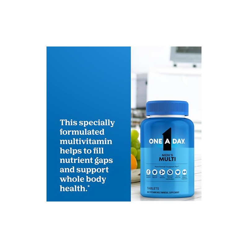 One-A-Day Multivitamin, Men's Health Formula, 200 Tablet Bottle