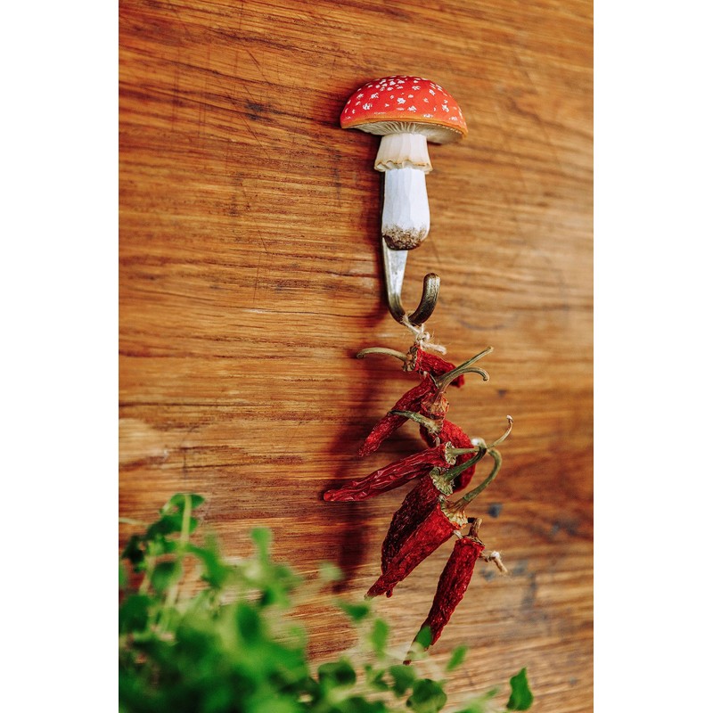 WILDLIFEGARDEN Wildlife Garden WG4558 Hook Toadstool - Hand Carved Wall