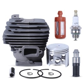 Atunee 52mm MS461 Cylinder Piston Kit for Stihl MS461 MS461R Chainsaw with Oil Filter & Fuel Filter Spark Plug Replace 11280201250 1128 020 1250